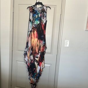 Fashion Nova Multicolor Abstract Print Women's Dress